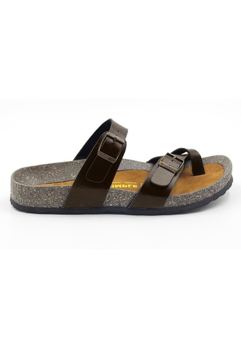 SoleSimple brown Dublin - Dark Brown Leather Sandals & Flip Flops & Slipper 47014SH9ED14D5GS_1