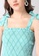 FabAlley green Checked Smocked Strappy Tie Up Shoulder Top FFB1BAA64B8633GS_3