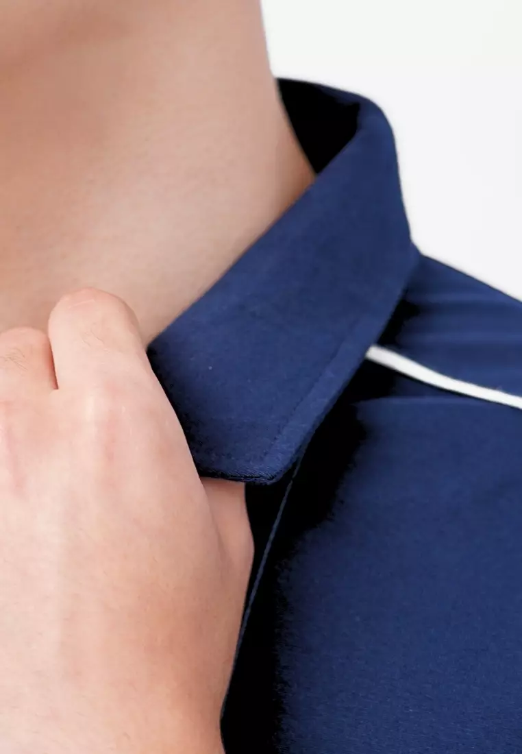 Ryusei Polo Pria Courage Navy