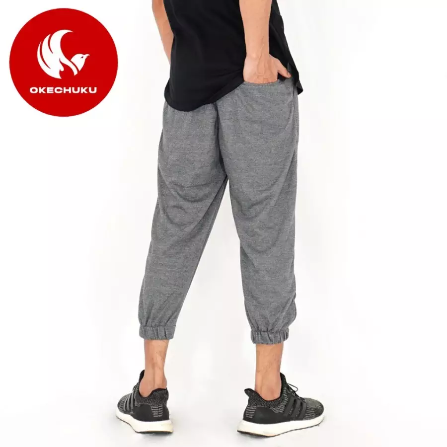 OKECHUKU Bahri Celana Jogger Sirwal Joger Celana 3/4 Skinny Slimfit Pangsi Joger