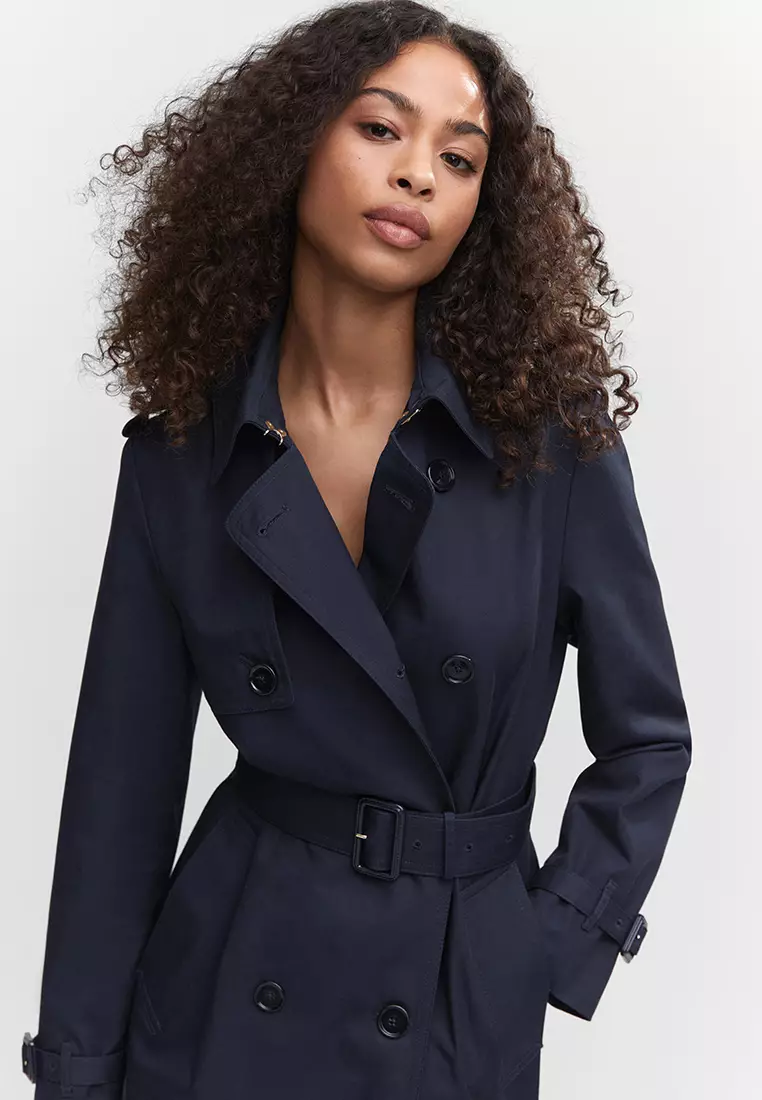 Mango on sale navy coat