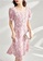 OUNIXUE pink French Lace Square Neck Floral Dress FE4AAAAD413282GS_4