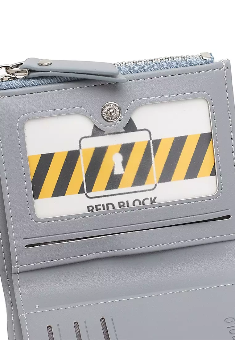 Women's Monogram RFID Blocking Wallet (RFID 錢包) - 藍色