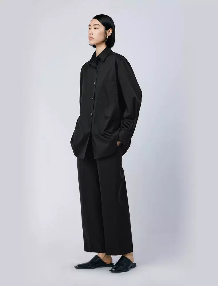 Straight Cut Ankle-Length Pants