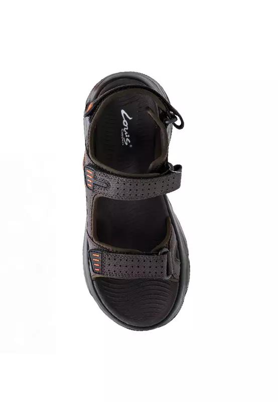 Men Slip On Faux Leather Classic Casual Sandals - 250141257