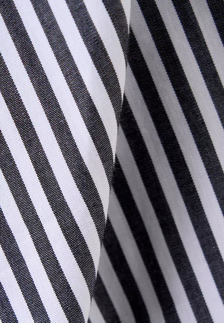 MANZONE - Kemeja Lengan Panjang Pria Pokka Slim Fit - White SIZE S