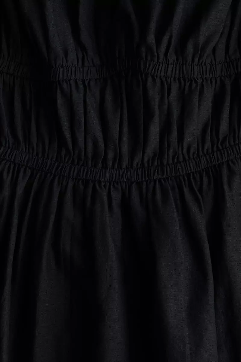 Bubble-hem cotton dress