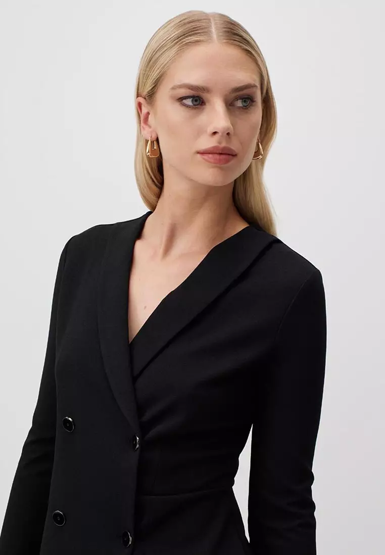 Womens black dress blazer sale