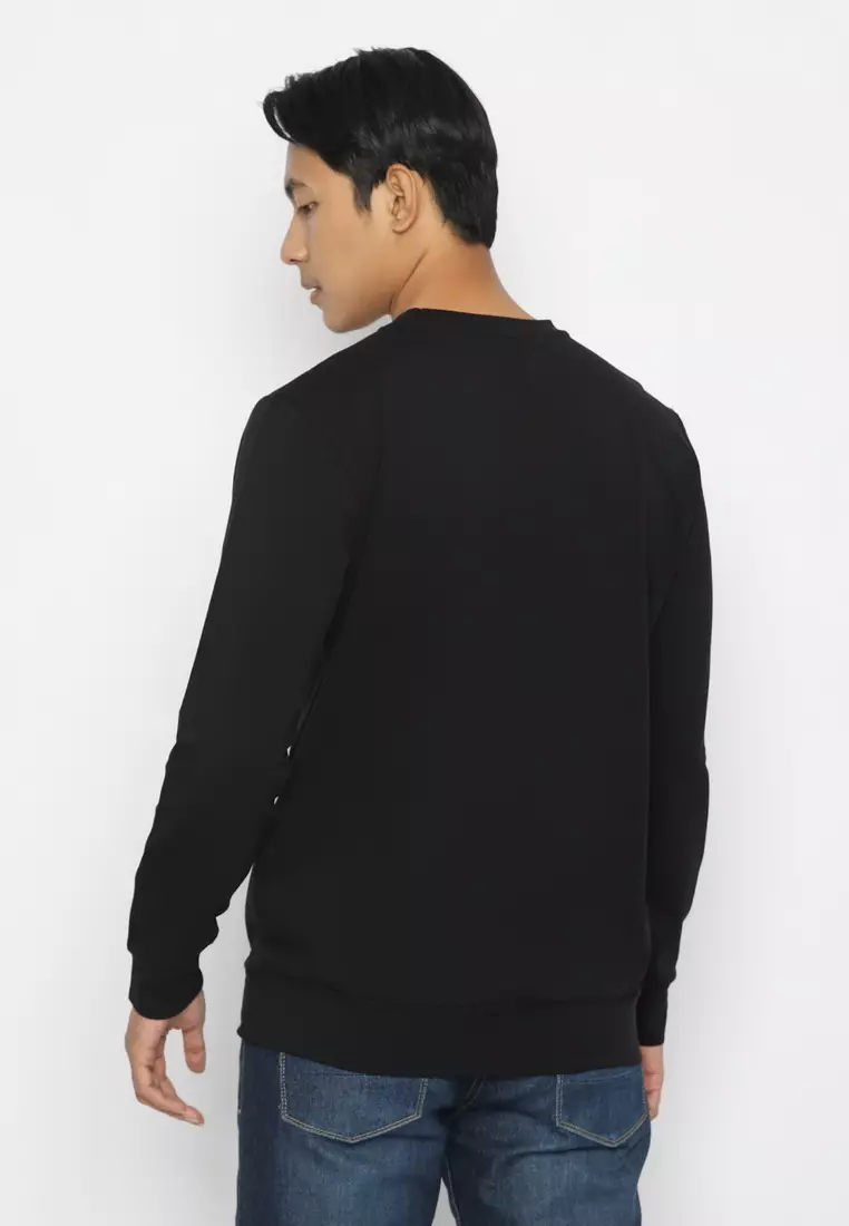 POLICE Sweater Lengan Panjang Emboss Print Pria 2692120083