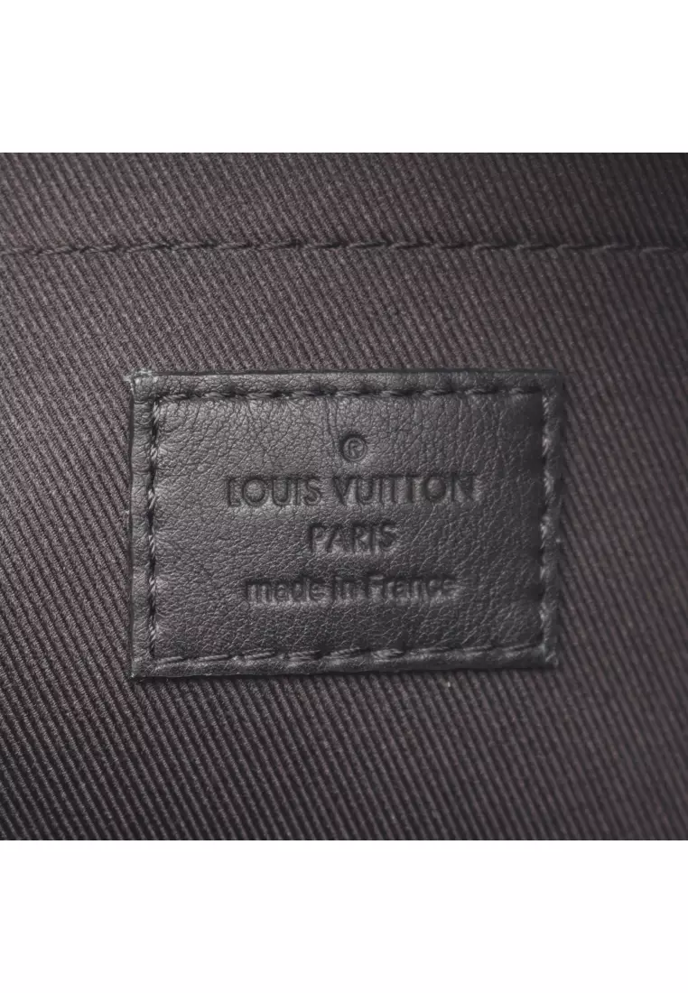 Pre-Loved Louis Vuitton palm springs Backpack mini monogram reverse Backpack rucksack PVC leather light brown black