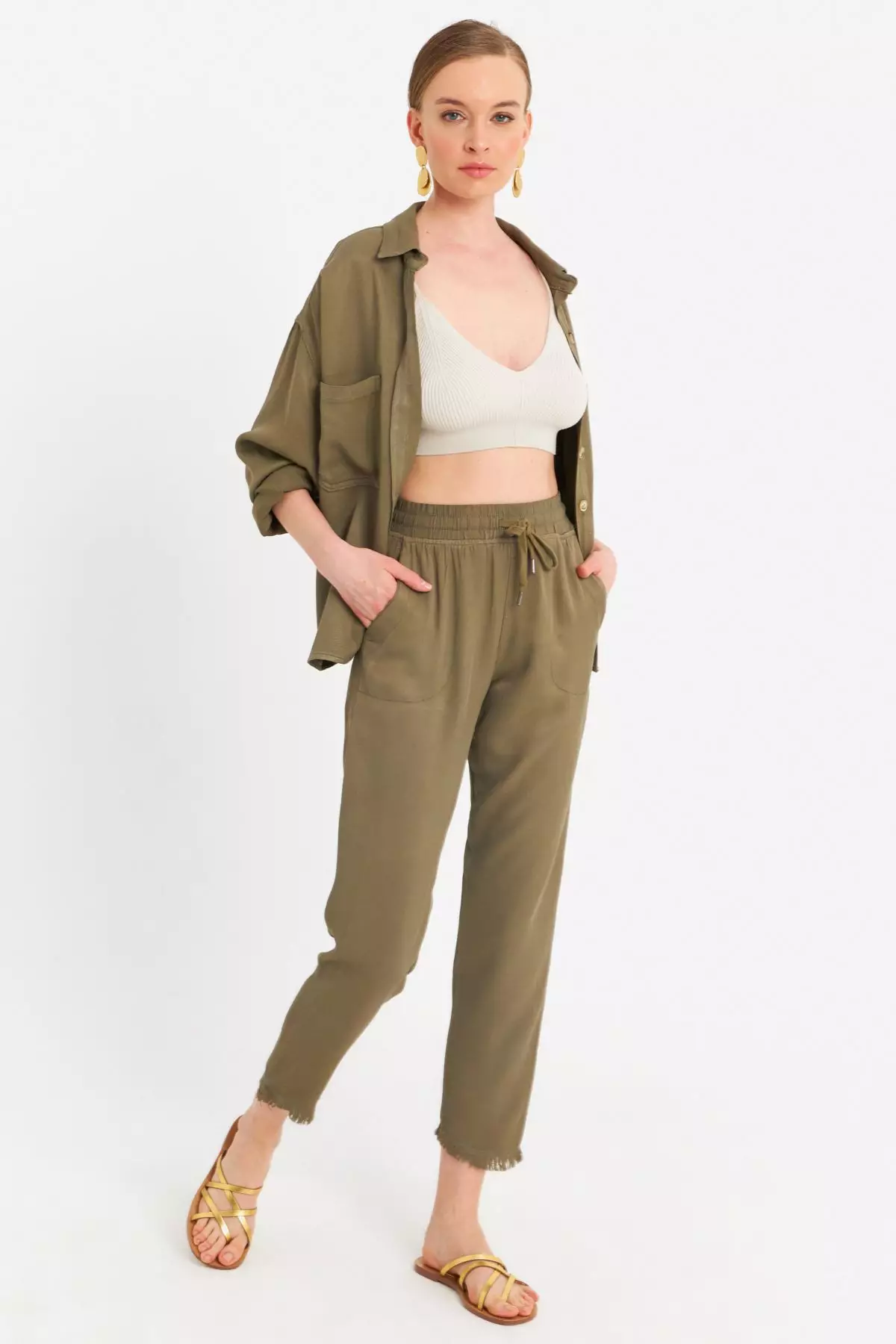 Elastic Waist Trousers