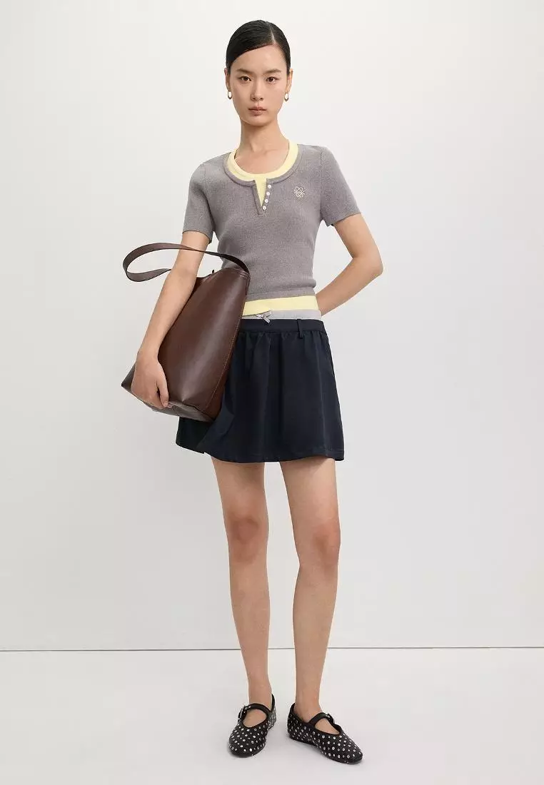 Layered Knit Top