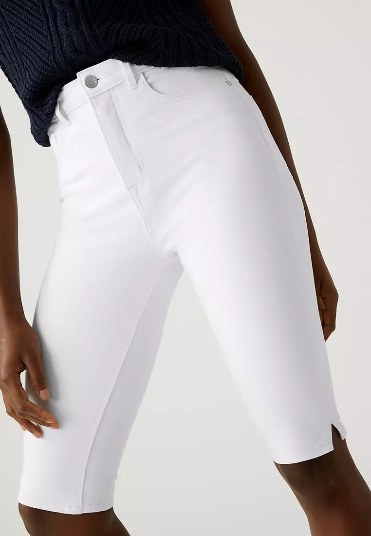 Magic Shaping Denim Knee Length Shorts