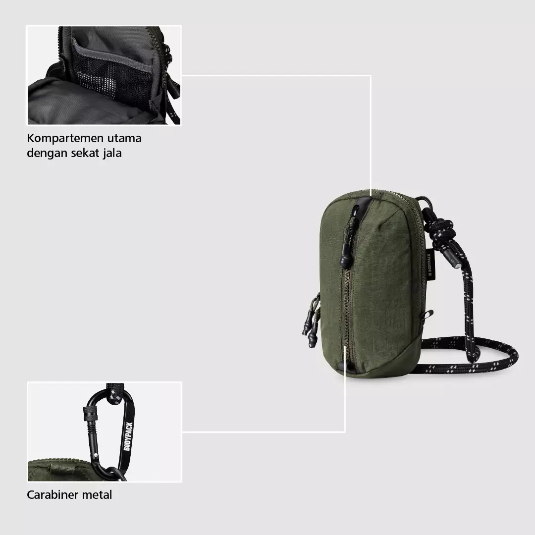 Bodypack Hetz Vision Lanyard Wallet - Olive