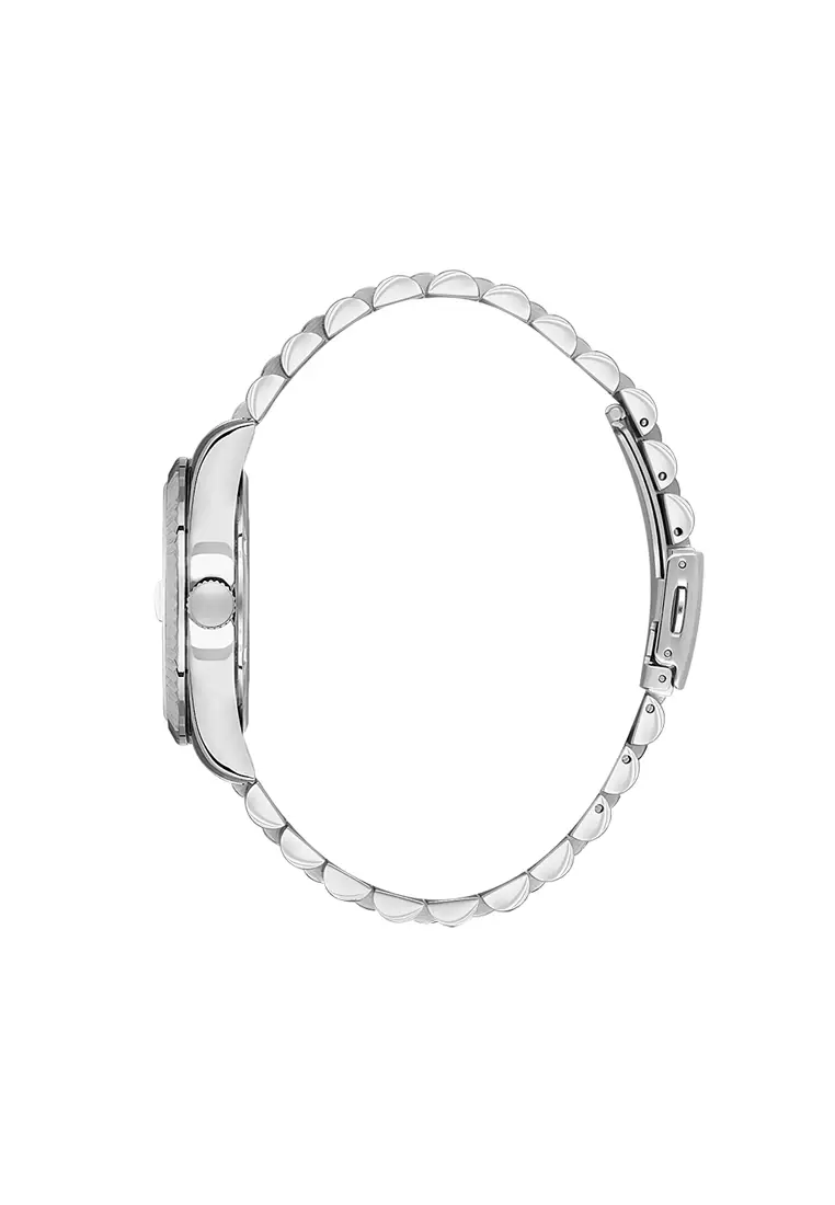 Premium Men's Analog Watch Silver Stainless Steel DK.1.13985-4