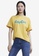 URBAN REVIVO yellow Text Embroidery T-Shirt 2991CAACE40CEEGS_1
