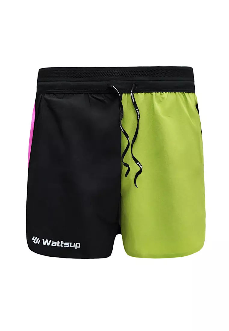 Lawngreen w/ Deep Pink Women's Race Shorts - Inner Tights