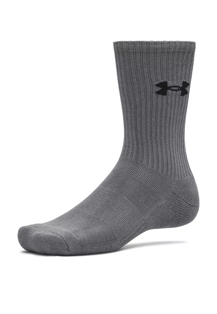 Performance Cotton Unisex 3-Pack Crew Socks