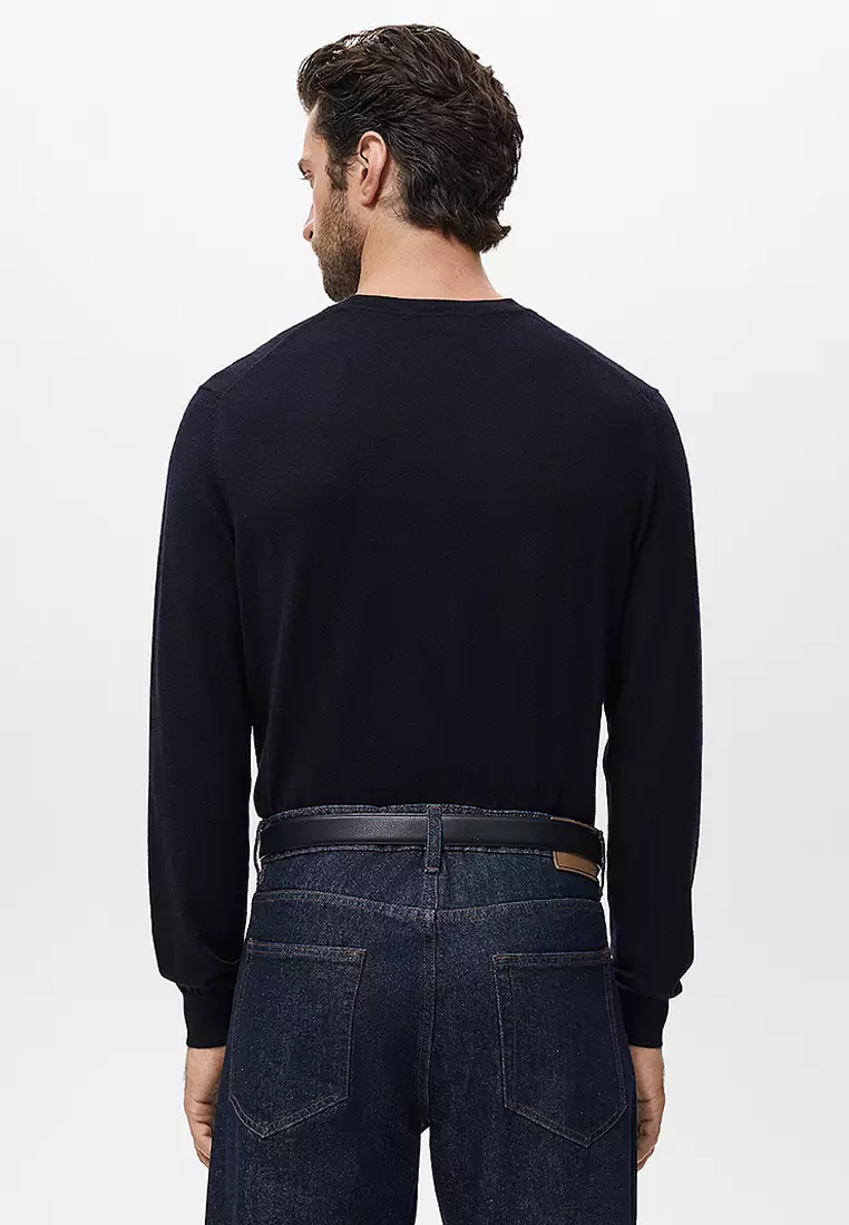 100% Merino Wool Crew Neck Sweater