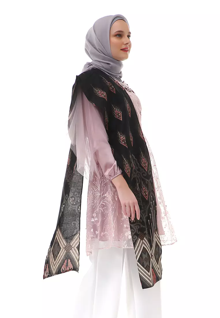 Monaliza Tunik Batik Atasan Wanita Couple Series Regular Fit - Rose Gold