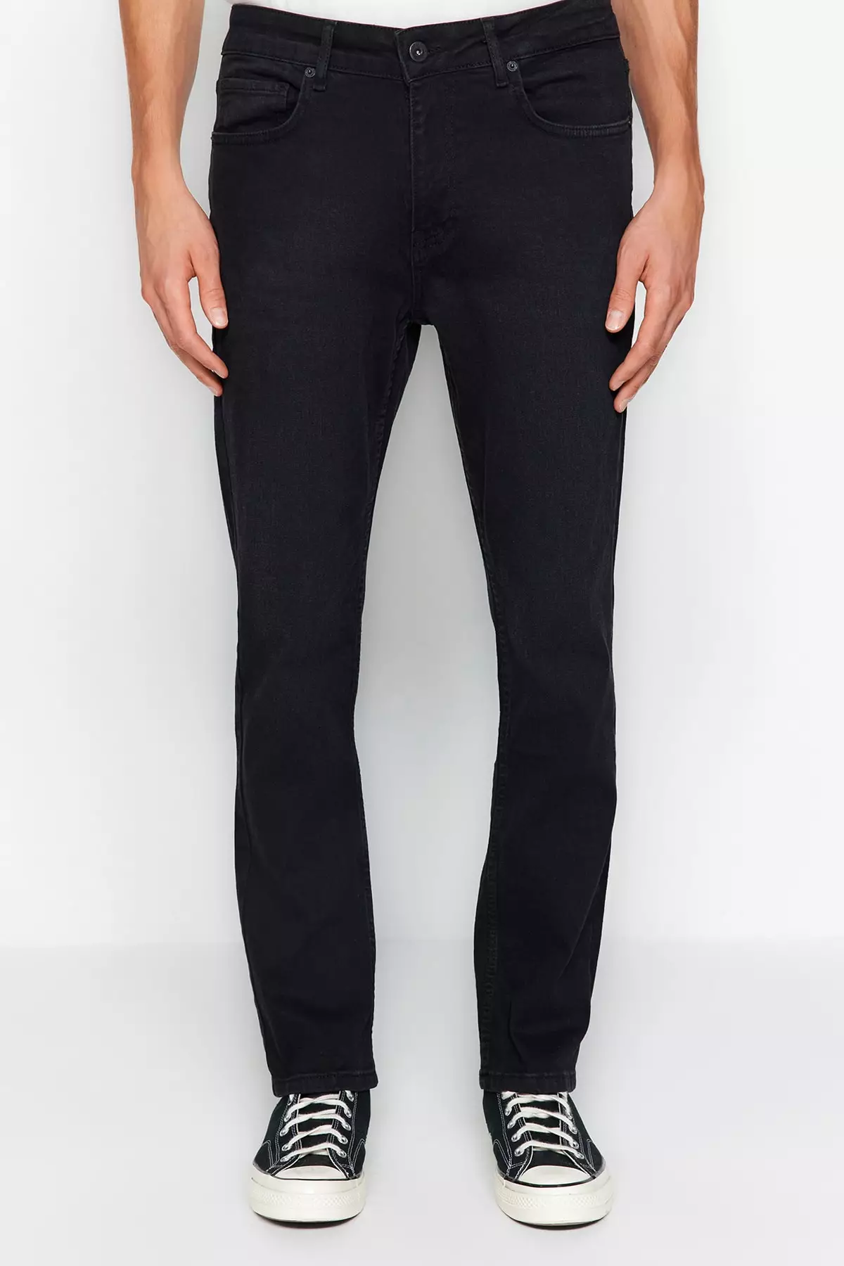 Black Smoke Regular Fit Jeans Denim Trousers Tmnaw23Je00036
