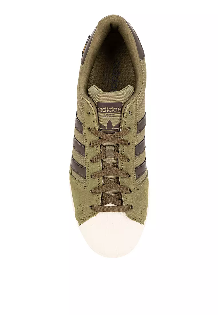 Adidas superstar strisce verdi online