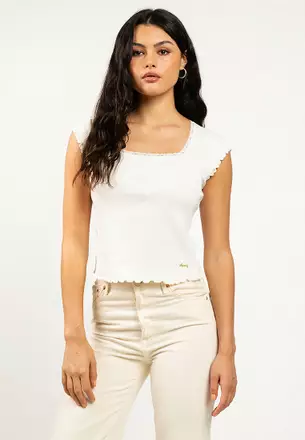 Shop Square Neck Tops Online | ZALORA Hong Kong