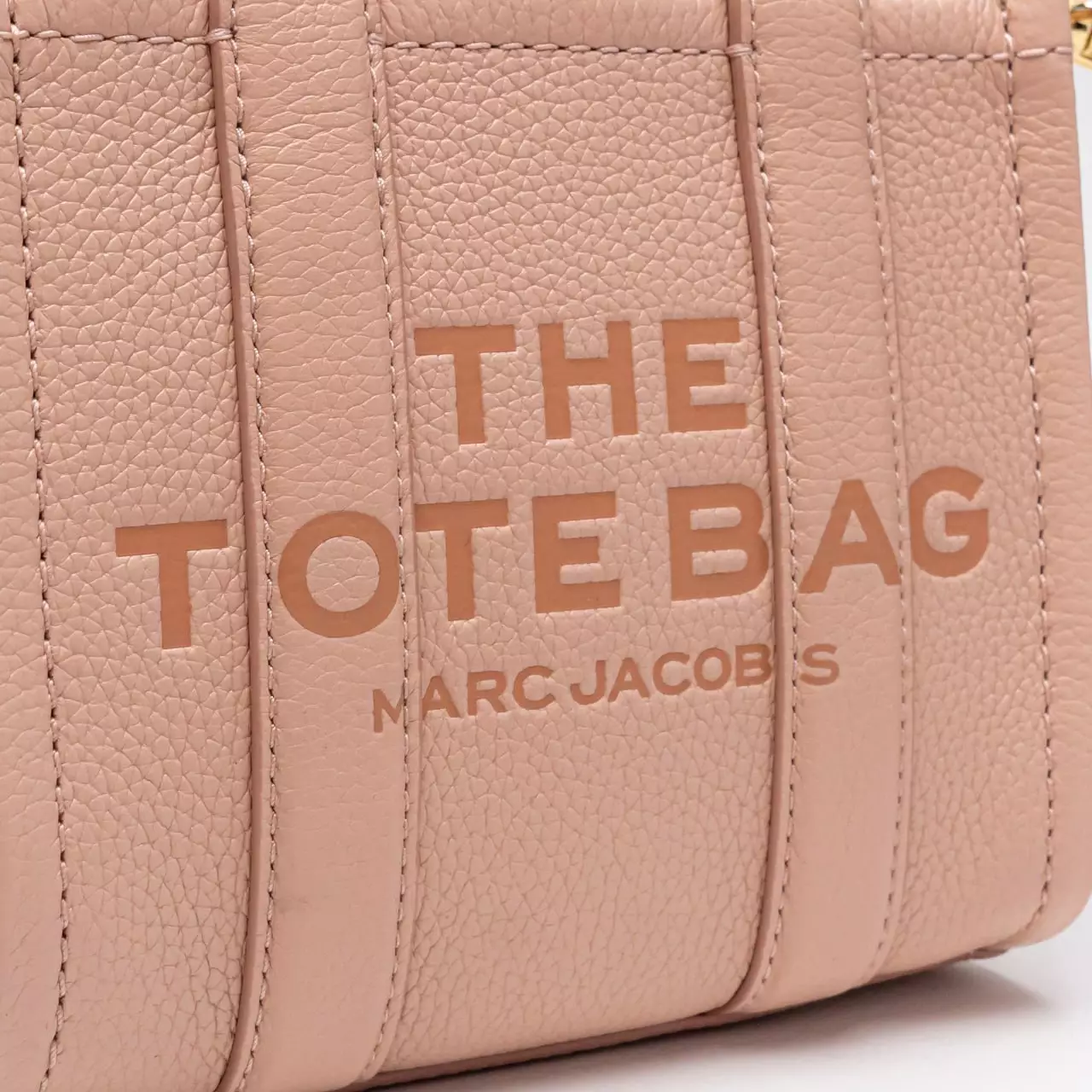 Marc Jacobs The Leather Mini Tote Bag Rose