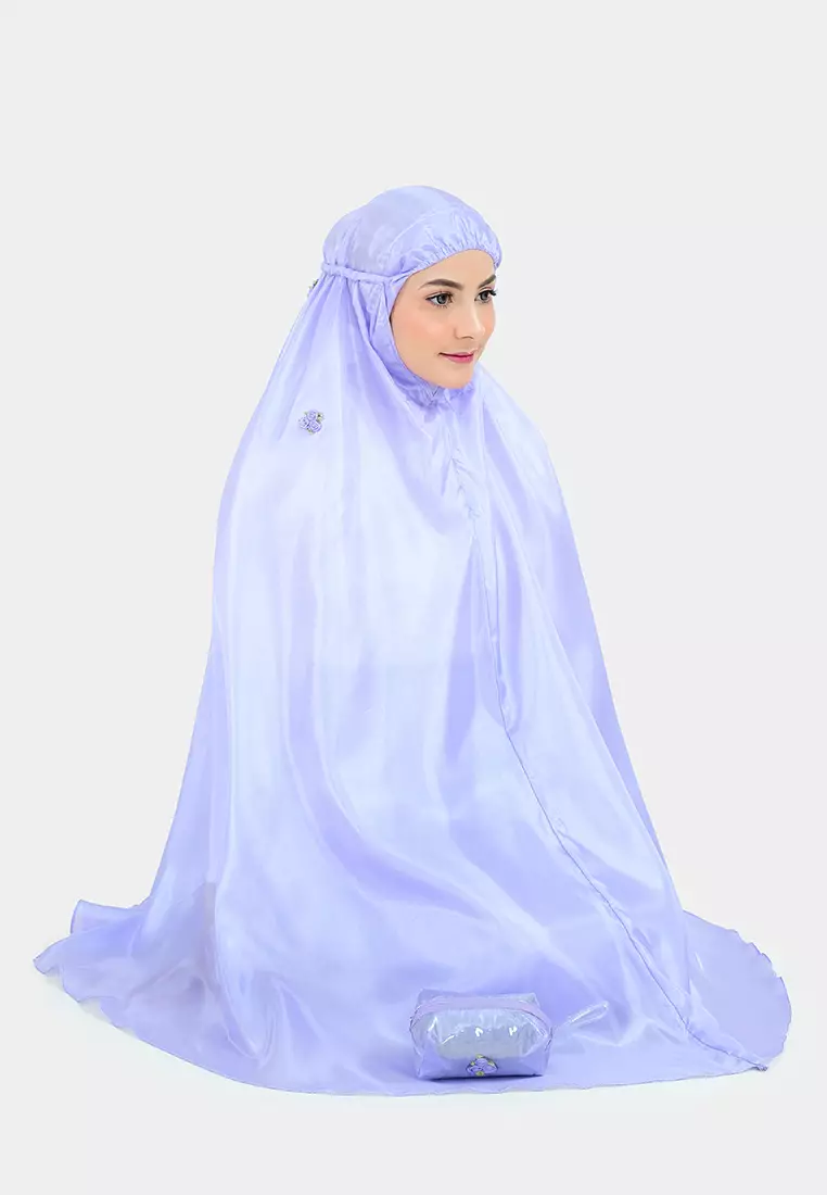 Cotton Bee - Mukena Traveling Syamma Sulam Pouch Mika Prayer Set