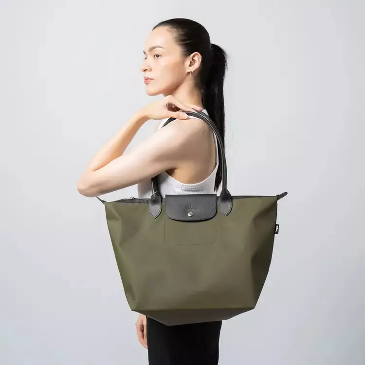 Longchamp Le Pliage Energy Tote bag Large  Khaki Canvas