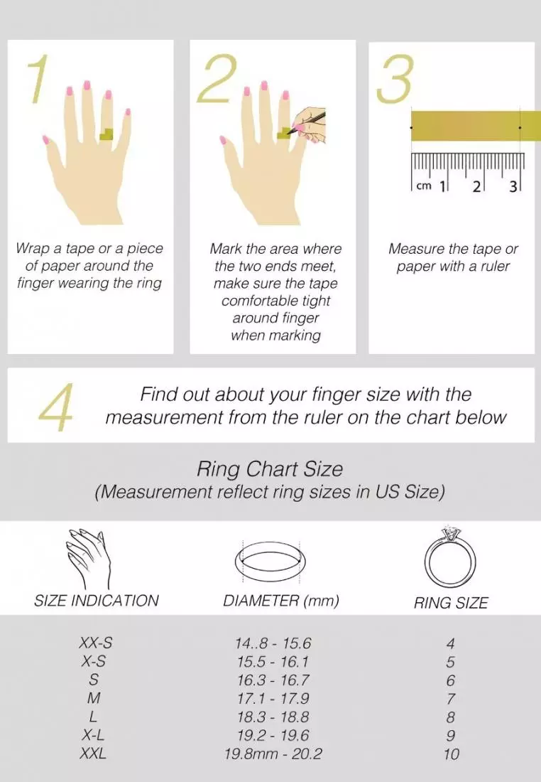 Glamour Lock Ring RG - Cincin Crystal Swarovski by Her Jewellery