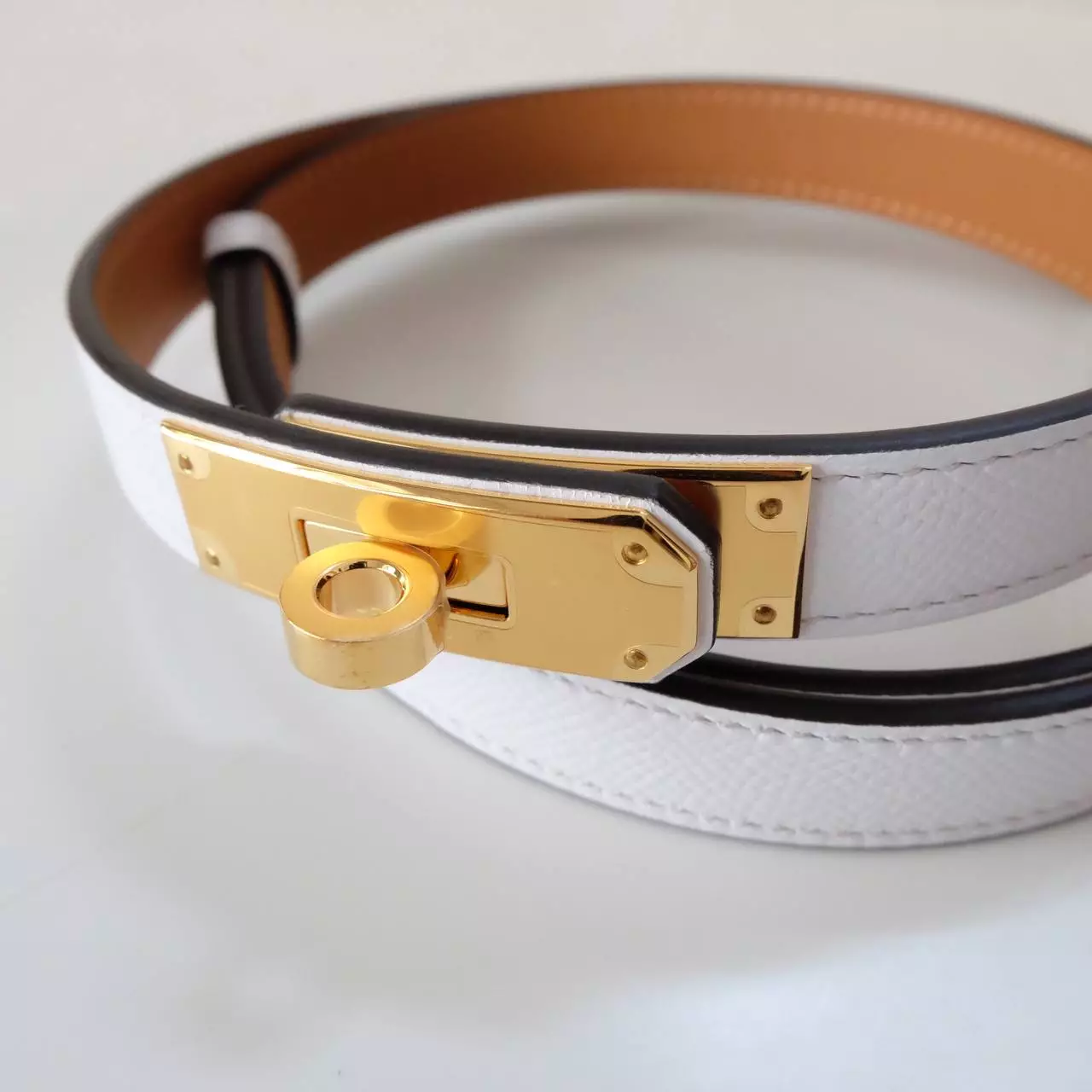 Kelly Belt White GHW