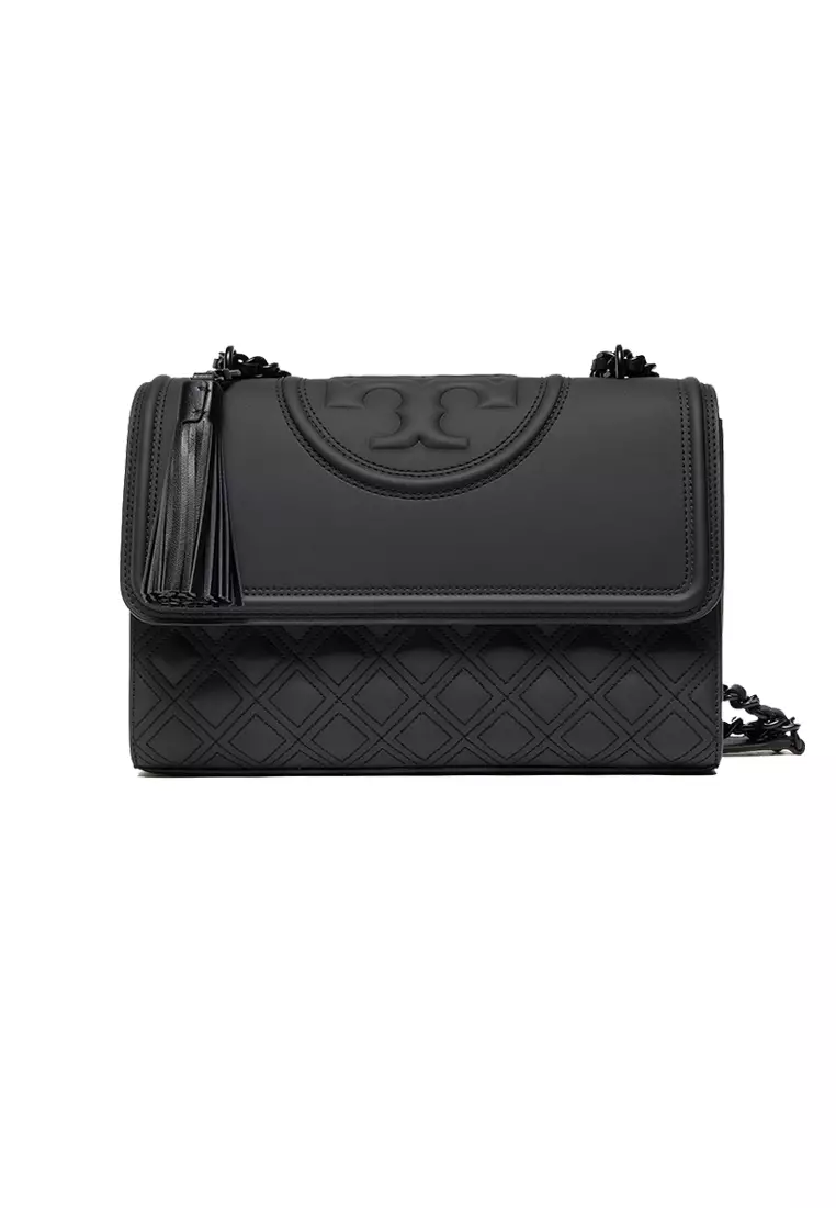 Fleming Matte Convertible Shoulder Bag Black 82559