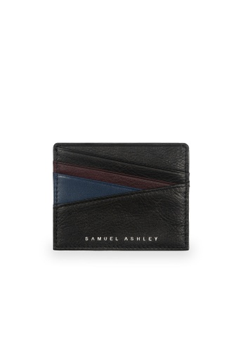 Samuel Ashley black Bronx ID Card Holder - Black/Dark Blue 57CA3AC1EE4A7FGS_1
