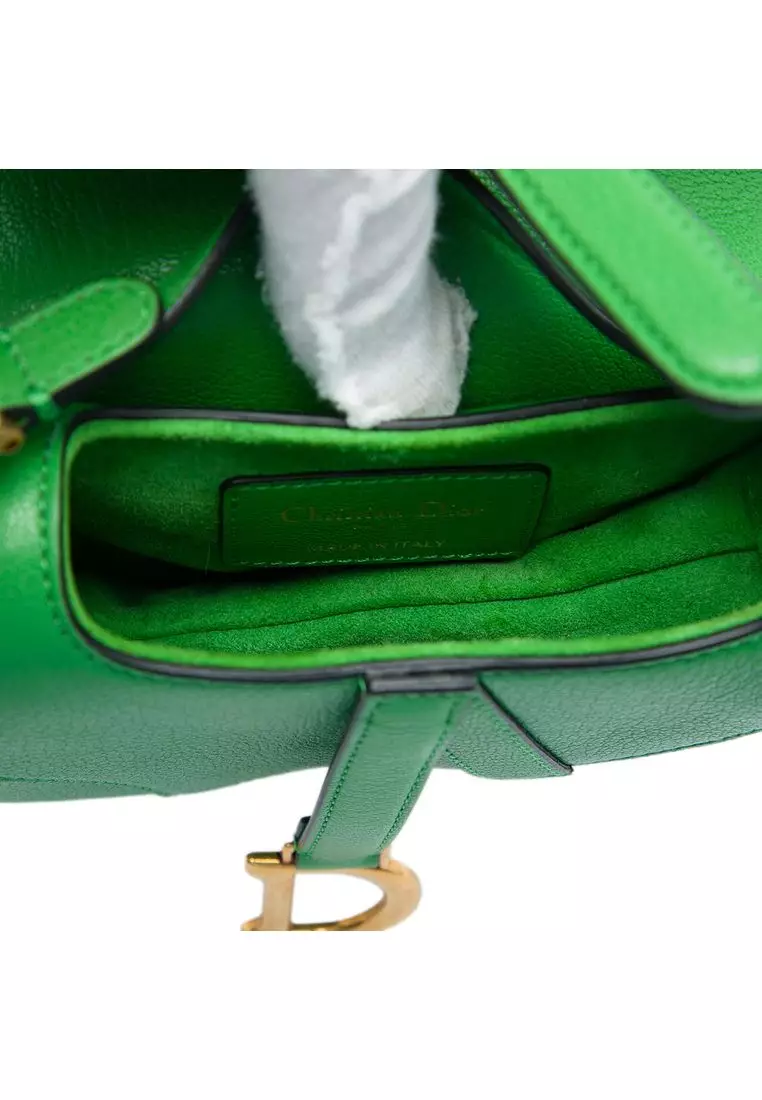 Pre-Loved Dior Micro Goatskin Saddle Bag