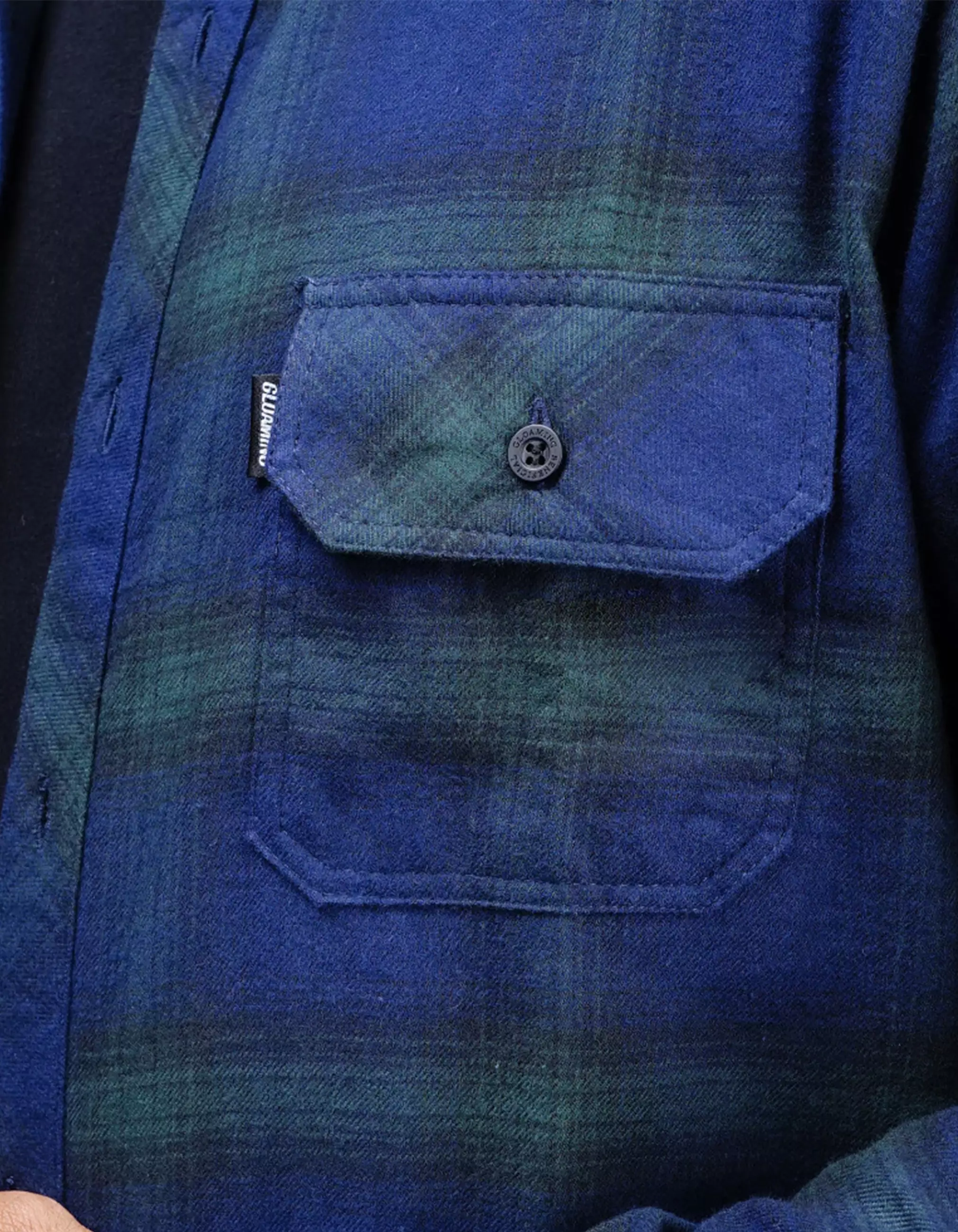 Gloaming Kemeja Flanel Veterano Unisex Panjang Mystique