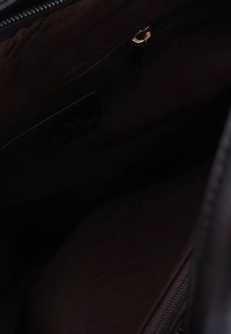 Deboss Convertible Top Handle Bag