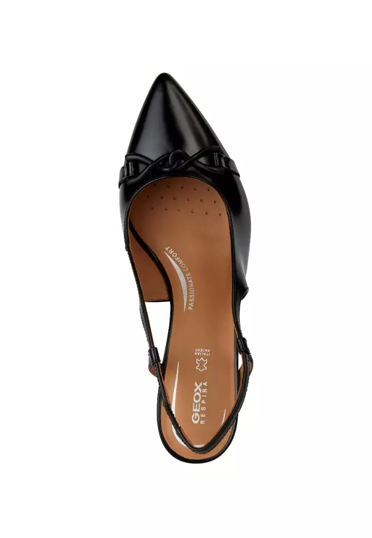 GEOX Ladies Bigliana Medium Heel Pumps - Black D35NMB-00038-C9999S3