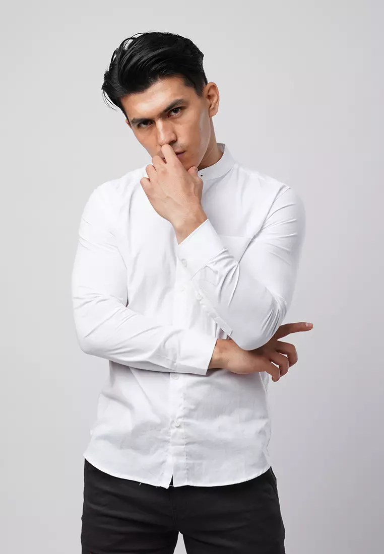 Super White Oxford Shanghai Shirt