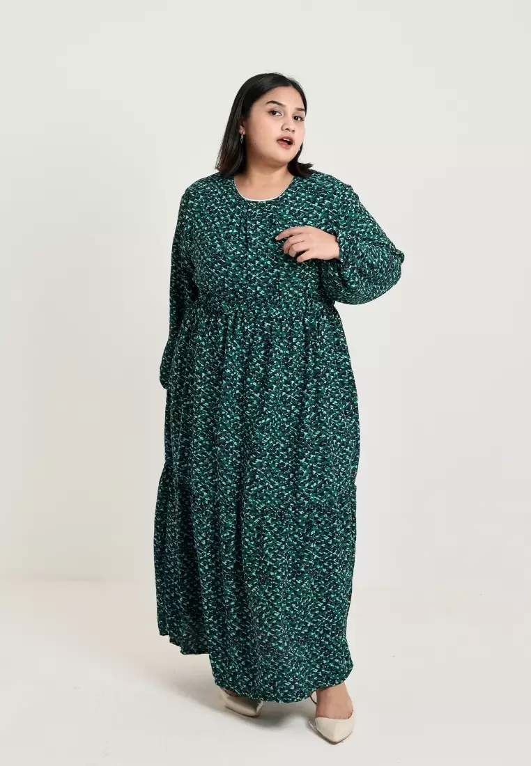 Plus Size Elora Dress Green