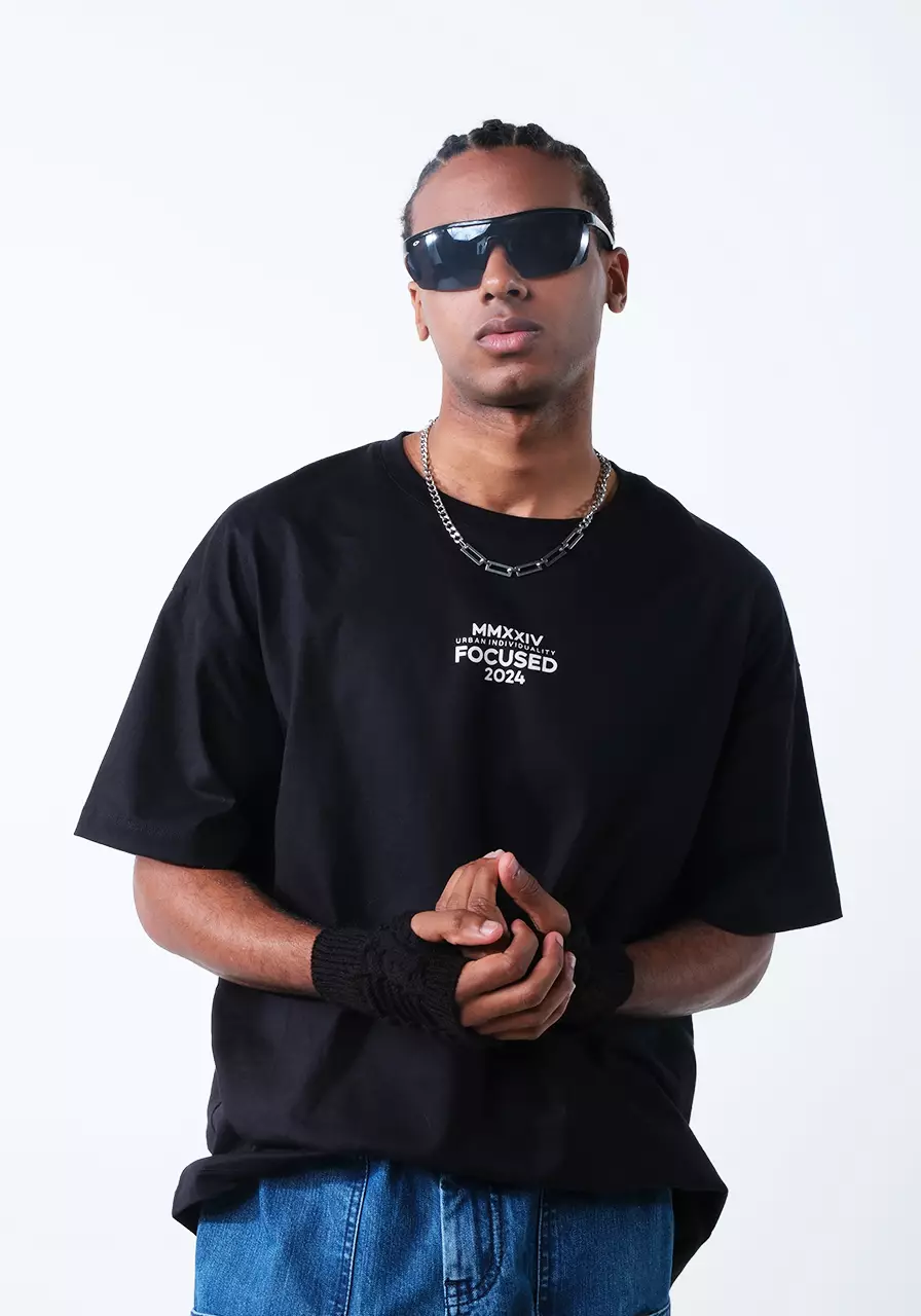 Kaos Oversize Unisex Seoul Black