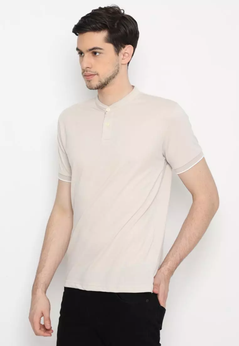 Matsuda Kaos Polos 20s Kragh Shanghai Pria Nakatsu