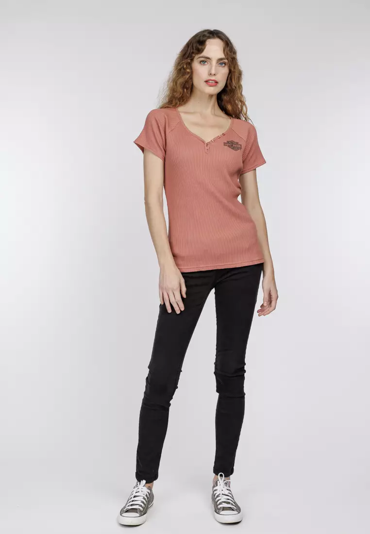 Harley-Davidson Creed Club Rib Knit Top