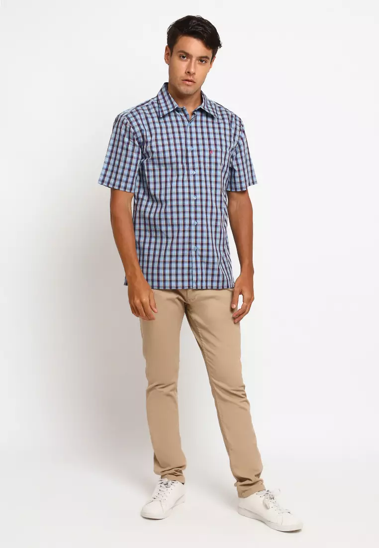 Byford Short Sleeve Kotak-kotak