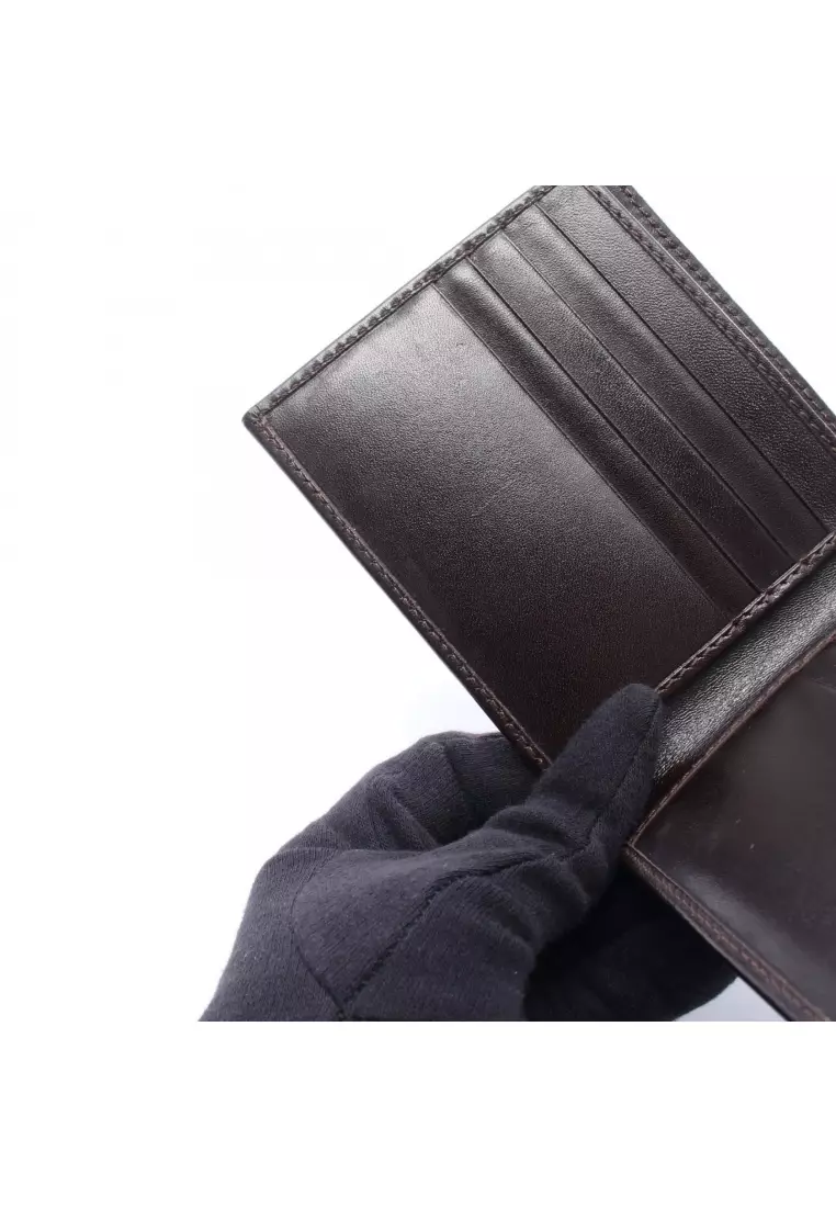 Buy Fendi Pre-Loved Fendi Zucca Bi-fold wallet canvas leather
