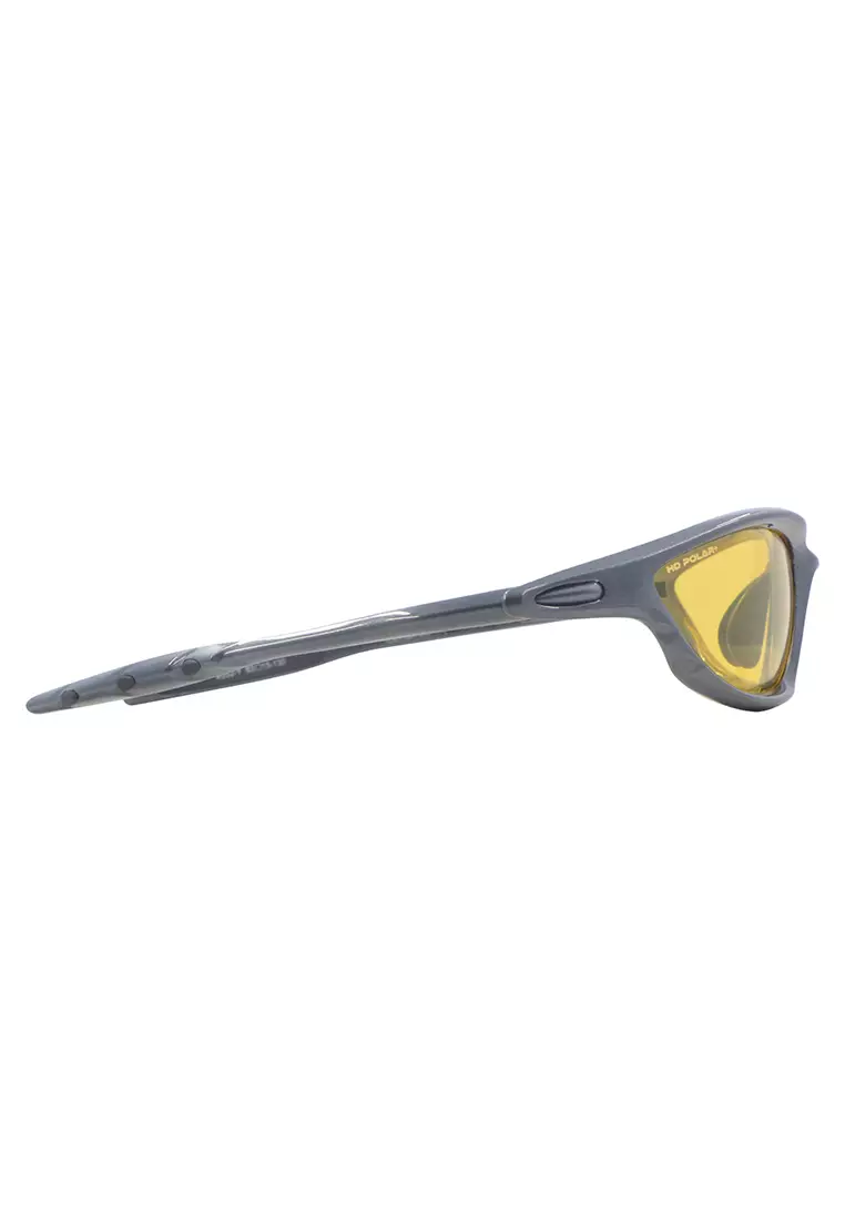 Icefish 2.0 Running/Cycling/Biking HD Polarized Sunglasses Unisex #S52-Y (S.Gry/Yellow)