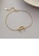 Glamorousky white 925 Sterling Silver Plated Gold Fashion Simple Moon Star Bracelet with Cubic Zirconia 954FBAC894BDE4GS_3