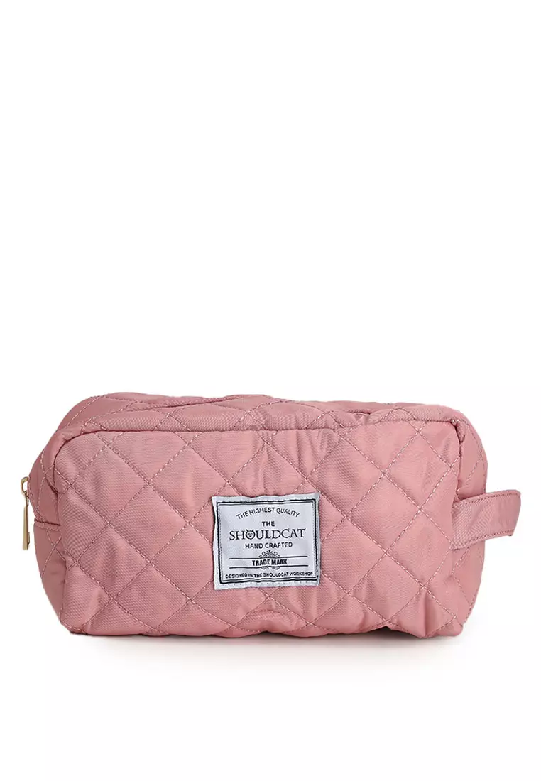 Quilted Travel Duffle Gym Bag with Pouch