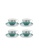 PIP STUDIO HOME white and green and blue Blushing Birds - Blue - Afternoon Tea Set for 4 B4A1FHLE587EF9GS_3