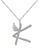 Diamondsmith Diamondsmith 18k Wing K Diamond Pendant in White Gold with Necklace B3E97AC23AD27CGS_1